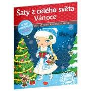 Šaty z celého světa Vánoce - Kniha samolepek