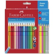 Pastelky Faber-Castell Grip 2001 18 barev + 4 barvy + 2 grafitové tužky