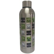 Nerezová láhev na pití Minecraft Silver 500 ml