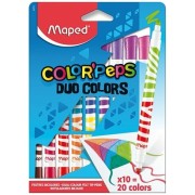 Dětské fixy Maped Color'Peps Duo 20 barev oboustrané