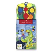 Vodové barvy Faber-Castell Connector Dinosaurus - 12 barev