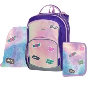 Školní batoh pro prvňáčky OXY GO Fashion 25, 3dílný set a box na sešity zdarma
