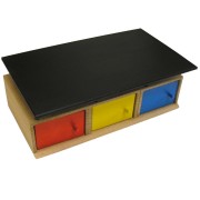 Dřevěná garáž pro 3 autíčka