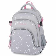 Školní taška OXY SCOOLER Grey geometric