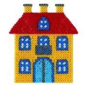 Hama Midi - podložka domeček