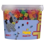 Hama Maxi korálky v tubě mix neonových barev - 600 ks