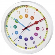 Hama Easy Learning, dětské nástěnné hodiny, průměr 30 cm, tichý chod