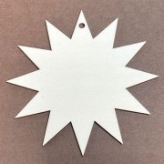 Hvězdička z překližky 10 x 10 cm