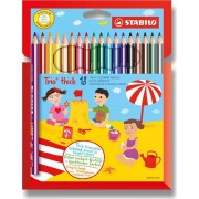 Pastelky Stabilo Trio - 18 barev