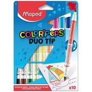 Dětské fixy Maped Color'Peps Duo Tip 10 barev oboustranné