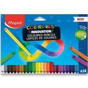 Maped Color ´peps infinity bezdřevé pastelky trojhranné 24 barev