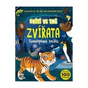 Zvířata - samolepková knížka svítící ve tmě