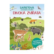 Sametová samolepková knížka - Divoká zvířata
