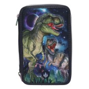 Třípatrový penál vybavený Dino World Galaxy