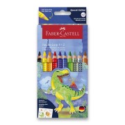 Pastelky Faber-Castell Colour Grip Dinosaurus 10 barev
