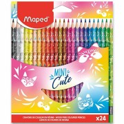 Pastelky Maped Color'Peps Mini Cute trojhranné tenké 24 ks