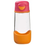 Sport láhev na pití 450 ml - růžová/oranžová