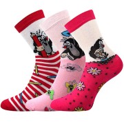 Ponožky Krtek růžové  3pack