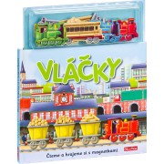 Vláčky - knížka s magnetkami