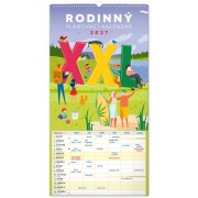 Nástěnný kalendář Rodinný plánovací XXL 2027, 33 x 64 cm