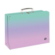 Kufřík hranatý A4 OXY NEXT Ombre Pink