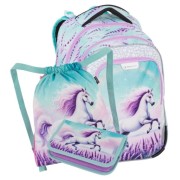 Školní taška pro prvňáčky Bagmaster LUMI 26 B, malý set a doprava zdarma