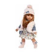 Llorens 53555 NICOLE - realistická panenka s měkkým látkovým tělem - 35 cm