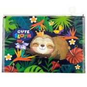 Psaníčko se zipem A4 Cute Sloth
