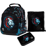 Školní taška pro prvňáčky Ulitaa Lev, 3dílný set