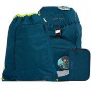 Školní batoh Ergobag prime Eco blue SET