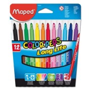 Dětské fixy Maped Color´Peps - 12 barev