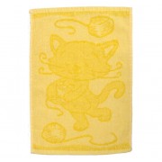 Dětský ručník Cat yellow