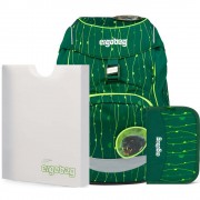 Školní set Ergobag prime Fluo zelený batoh+penál+desky a doprava zdarma