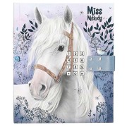 Zápisník na kód Miss Melody, bílý koník