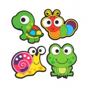 Samolepky Snail&Frog 4 ks