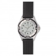 Náramkové hodinky JVD Basic černo-stříbrné