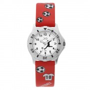 Náramkové hodinky JVD Basic červené Fotbal