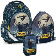 Batoh do školy Ars Una Ninjas in the dark, 3dílný set
