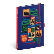 NOTIQUE Notes Harry Potter – Bradavice, linkovaný, 13 x 21 cm