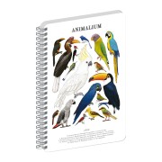 NOTIQUE Spirálový blok Animalium – Ptáci, čistý, A5