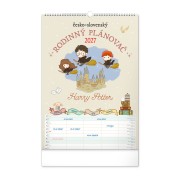 NOTIQUE Nástěnný kalendář Rodinný plánovací Harry Potter XL 2027, 33 x 46 cm