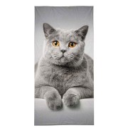 Osuška Kočka šedá