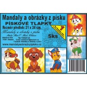 Malování z písku šablony 5 ks Tlapková patrola