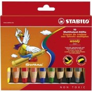 Pastelky Stabilo Woody 3 in 1 - 10 barev