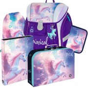 Škoní aktovka Oxybag Premium Light Pegas Magical - 5dílný set