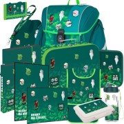 Škoní aktovka Oxybag Premium Light Playworld Pixel - 13dílný set