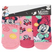 Dívčí ponožky Minnie Mouse 3pack růžové