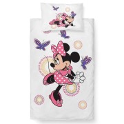Povlečení bavlna do postýlky Minnie a Motýlci
