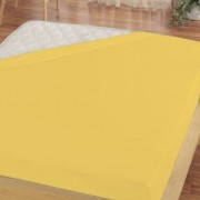 Prostěradlo Matějovský Vanilkově žluté Jersey 100x200