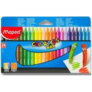 Trojharanné voskovky Maped Color'Peps Wax 24 barev